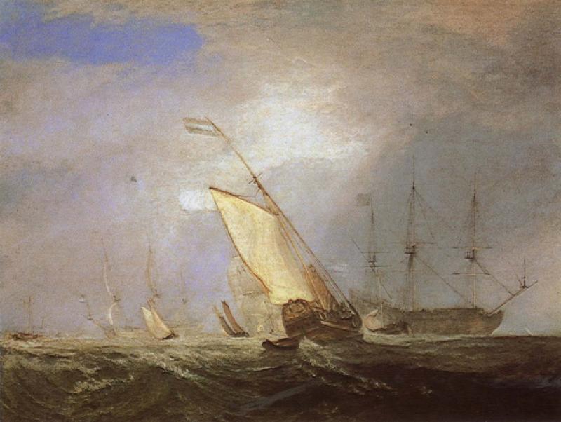 Joseph Mallord William Turner Warship oil painting picture